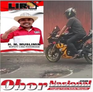 Merasa Prihatin..!! Jalan Provinsi di Kabupaten Pasuruan Penuh Lubang Sedalam 20 Cm, Bupati LIRA Inisiatif Tambal Dengan Uang Pribadi