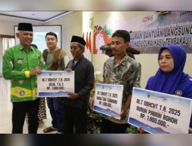 
					Pemkab Pasuruan Salurkan BLT DBHCHT 2025 untuk 10.758 Penerima Manfaat