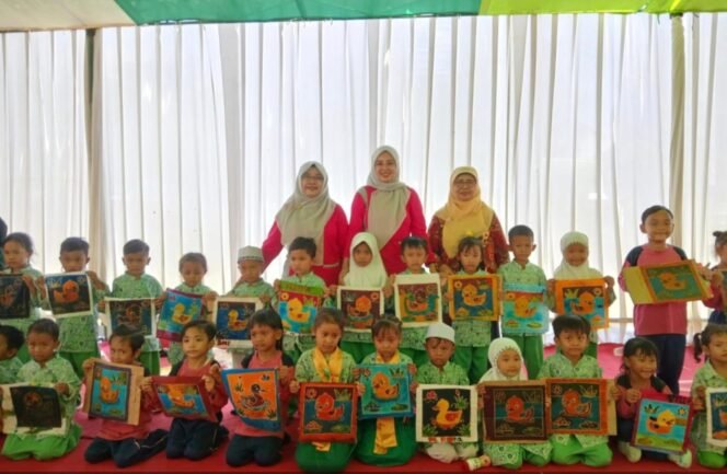 Gerakan Nasional RA Membatik, 8.000 Anak RA di Pasuruan Antusias Belajar Melestarikan Budaya Batik