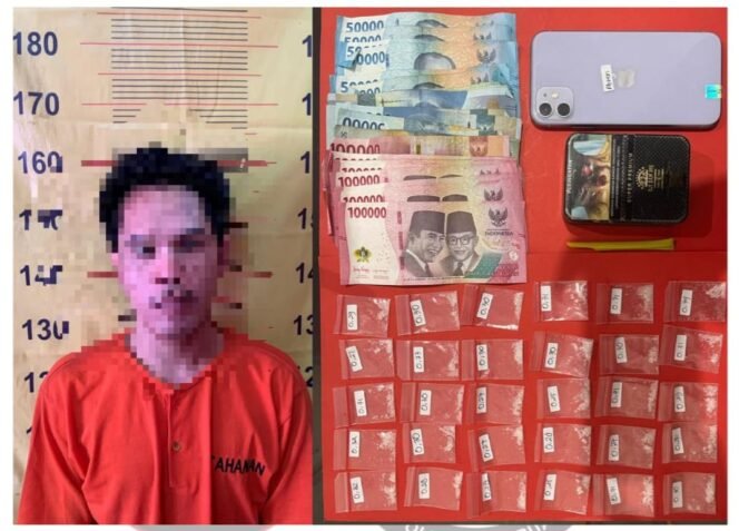 
					Bawa 30 Poket Sabu, Pemuda di Jatiarjo Diciduk Satresnarkoba Pasuruan